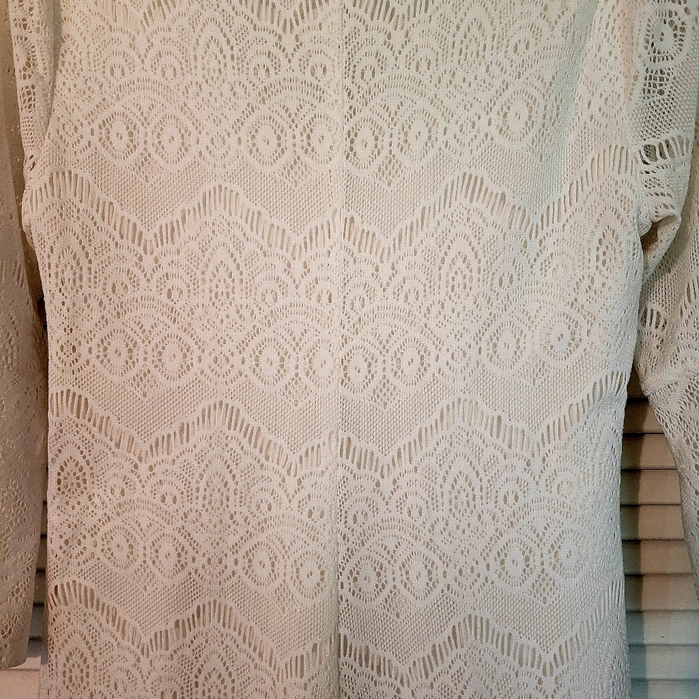 Forever 21 White Lace Midi Dress - Picture 10 of 11